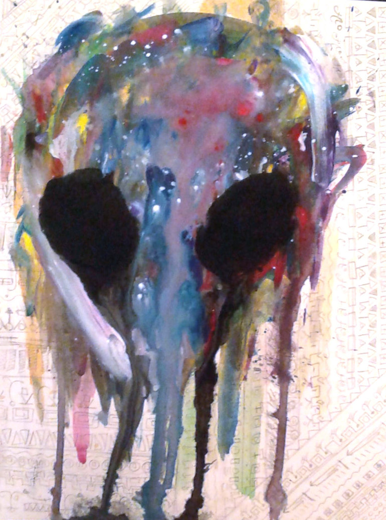 770x1038 Alien Painting 1 By Hunkrat - Alien Watercolor