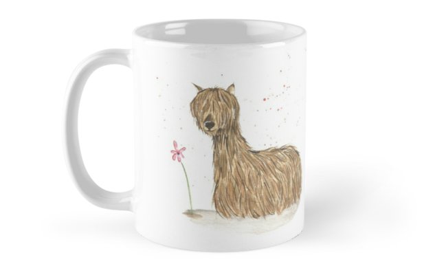 646x400 Alpaca Watercolor Mugs By Liliesberlin Redbubble - Alpaca Watercolor