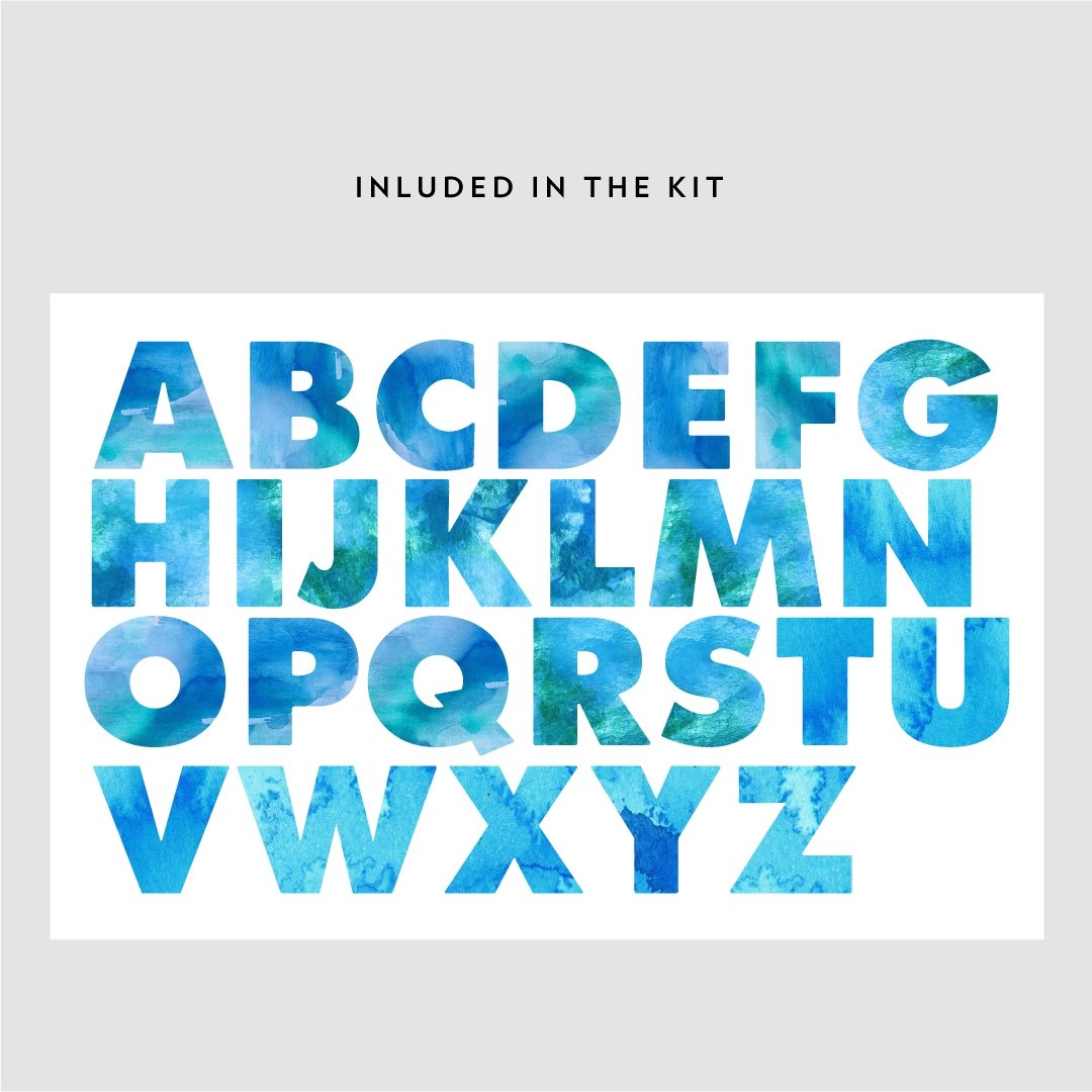 1080x1080 Watercolor Alphabet - Alphabet Watercolor