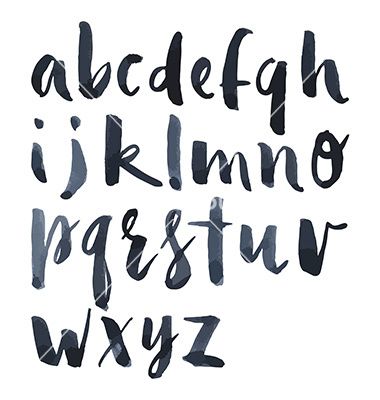 380x400 Watercolor Alphabet Vector Letters - Alphabet Watercolor