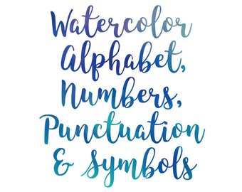 340x270 Watercolor Letters Etsy - Alphabet Watercolor