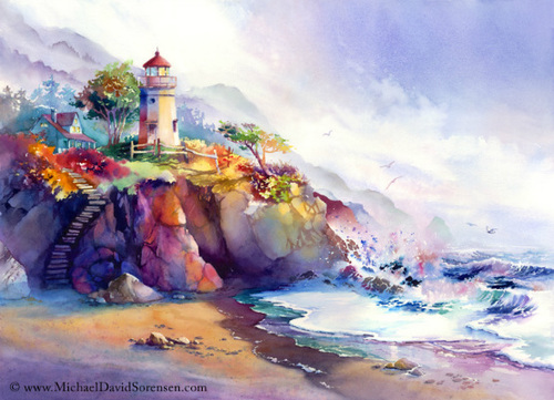 500x361 Amazing Watercolor Painting By Michael David Sorensen - Amazing Watercolor