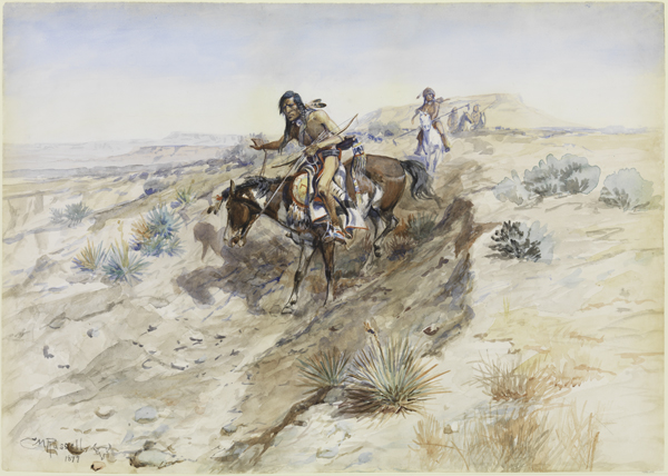 600x428 American Indians By American Artists Works On Paper From The - American Indian Watercolor