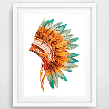 354x354 Best American Indian Wall Art Products On Wanelo - American Indian Watercolor
