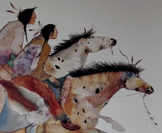 550x451 55 Best Loyan Mani Images Native American Indians - American Indian Watercolor