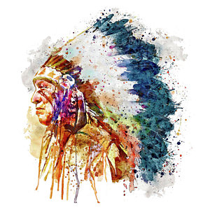 300x300 Native American Watercolor Art Fine Art America - American Indian Watercolor Paintings