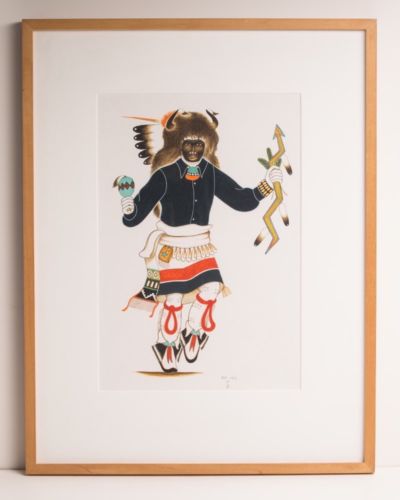 400x500 Paul Vigil Watercolor Painting - American Indian Watercolor Paintings