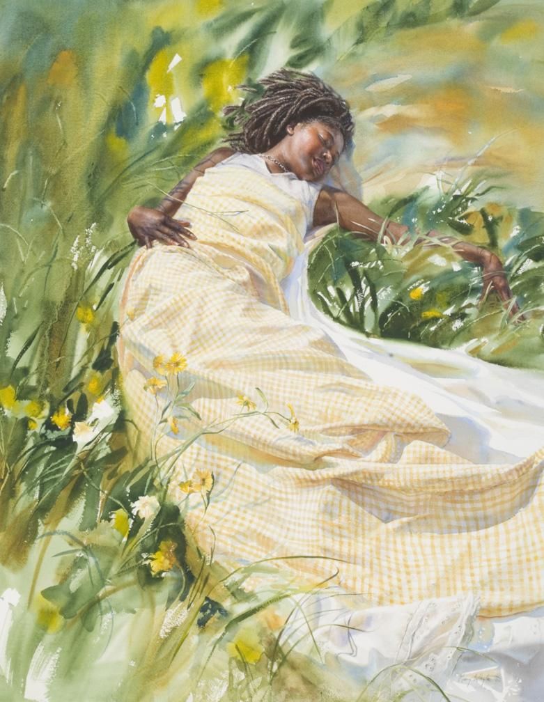 781x1008 Coreopsis By Mary Whyte American Watercolor Artist Art And - American Watercolor