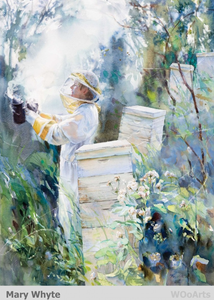 714x1000 American Watercolor Artist Figurative Mary Whyte - American Watercolor