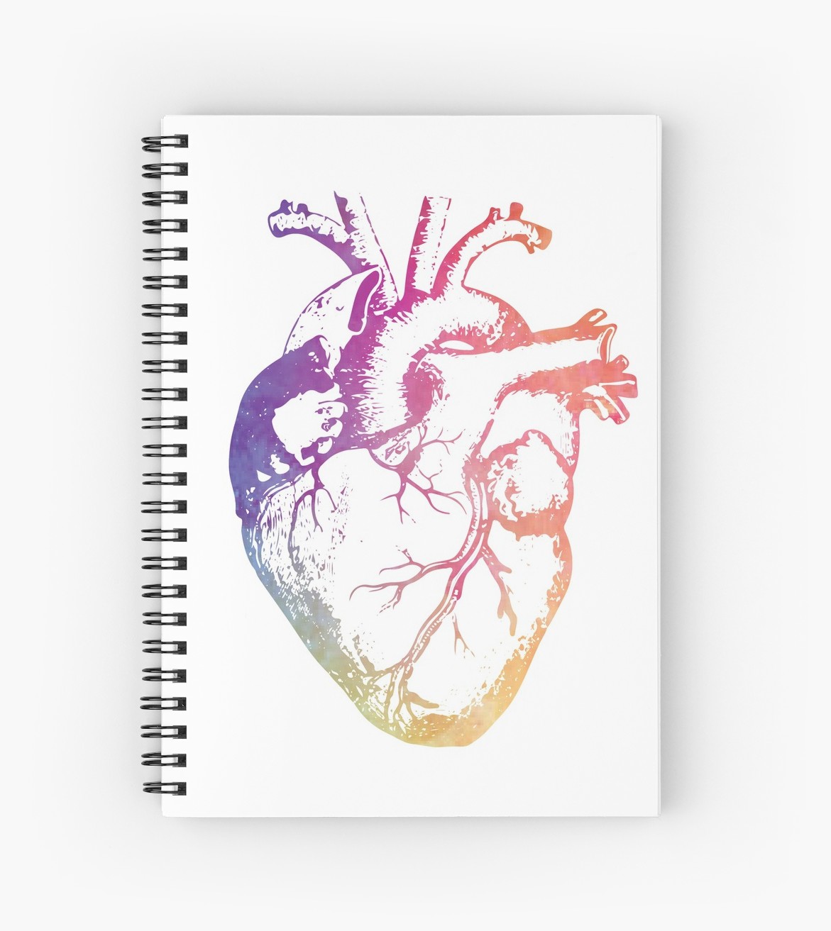 1171x1313 Watercolor Anatomical Heart Spiral Notebooks By Aerinnsky Redbubble - Anatomical Heart Watercolor