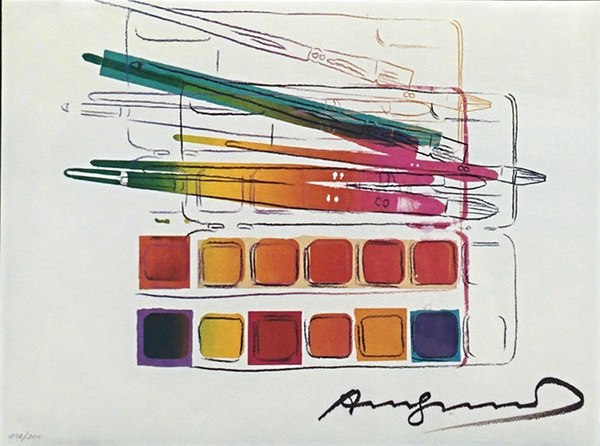 600x446 Watercolor Paintkit With Brushes By Andy Warhol - Andy Warhol Watercolor