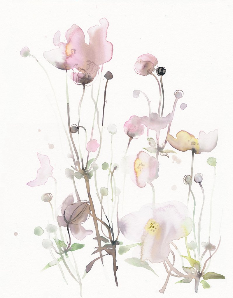 799x1024 Art No 78 - Anemone Watercolor