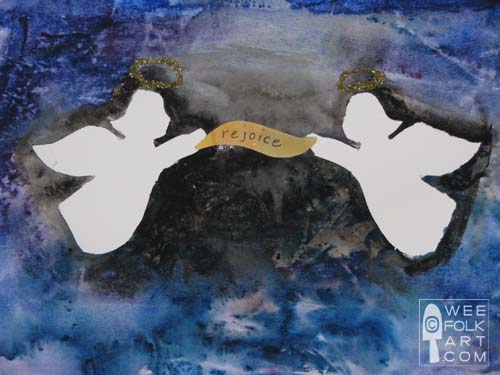 500x375 Angel Watercolor Paintings - Angel Watercolor Paintings