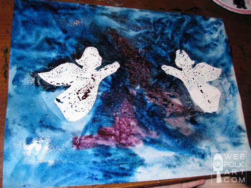 500x375 Rejoicing Angels Watercolor Painting Project - Angel Watercolor Paintings