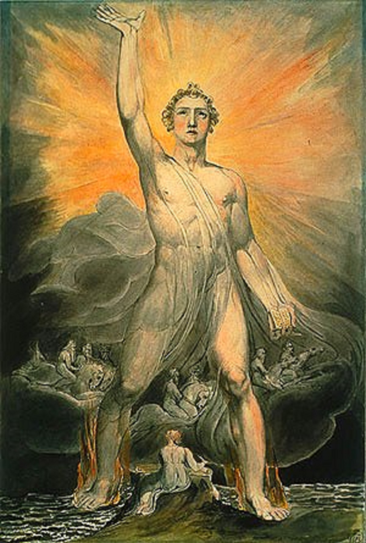 1200x1780 William Blake (1757 1827) - Angel Watercolor Paintings