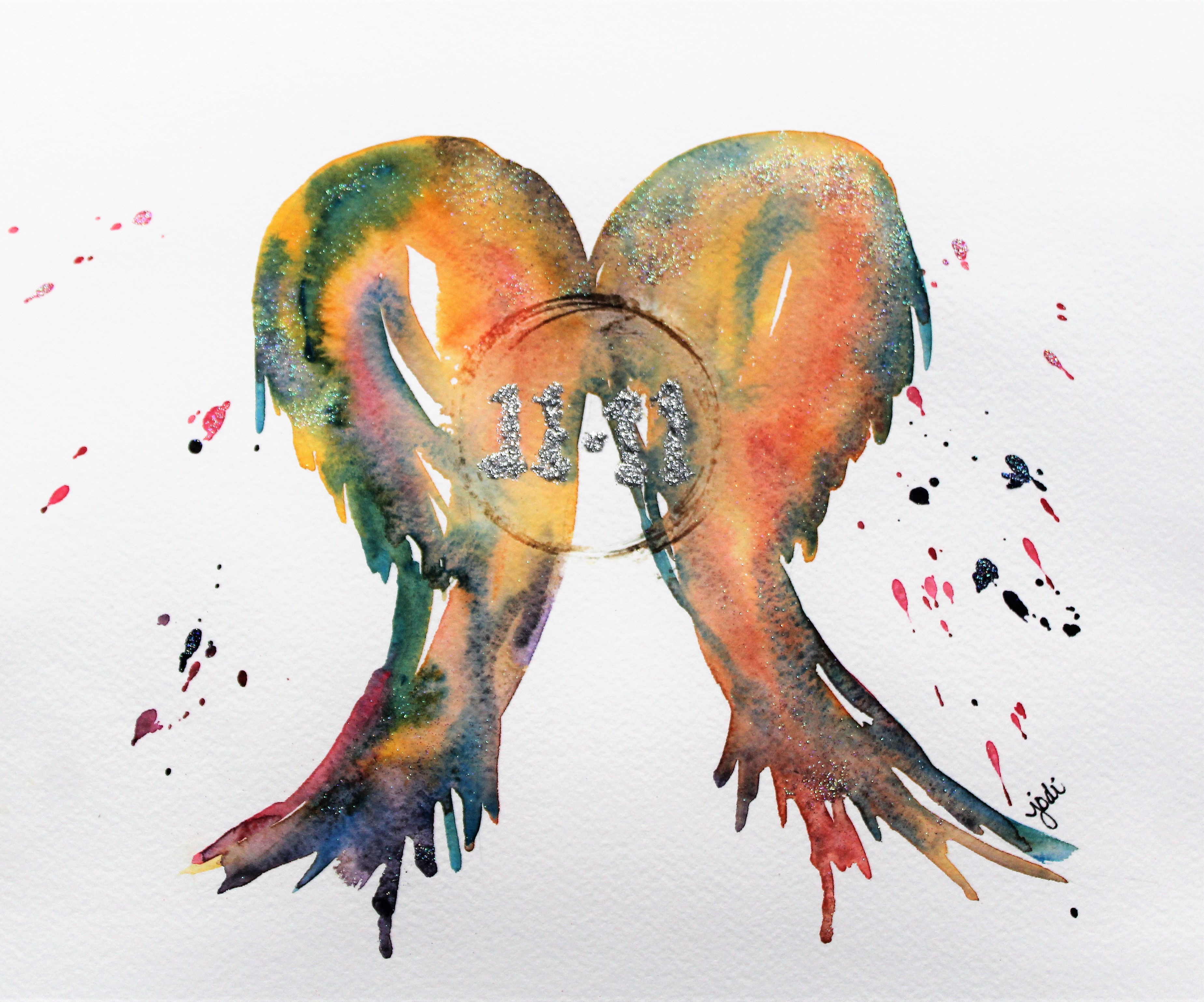 3698x3078 The Creative Life In Between Cherishing The Moments And - Angel Wings Watercolor