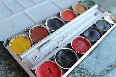 400x266 Old Vintage Angora Watercolour Paints Set In Metal Box Branded - Angora Watercolor