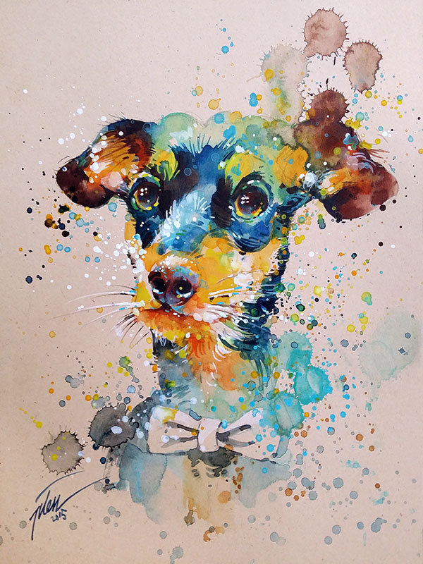 600x800 Vibrant Watercolor Animal Paintings By Tilen Ti Designwrld - Animal Watercolor Art