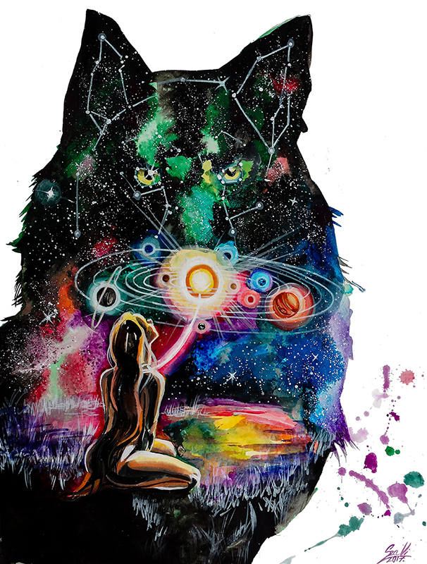 606x800 Watercolor Animal Paintings And Watercolor Art By Vivien Szaniszlo - Animal Watercolor Art