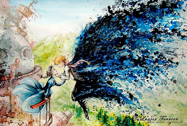 640x430 Anime Inspired Art Demilked - Anime Watercolor Painting