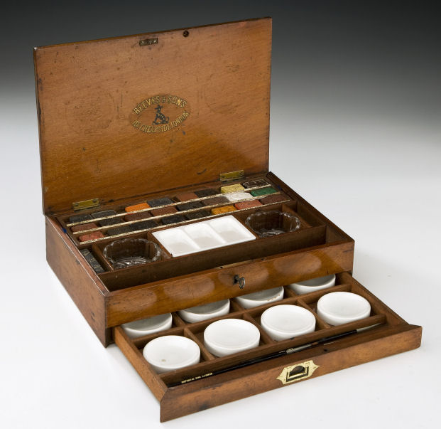 621x603 Products Archive - Antique Watercolor Paint Box
