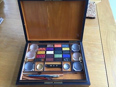 400x300 Vintage Well Used Watercolour Paint Tin No Makers Mark But Made In - Antique Watercolor Paint Box