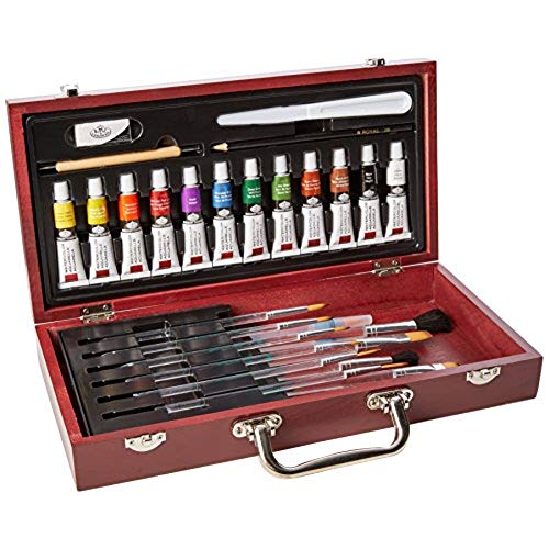 500x500 Water Color Painting Supplies - Antique Watercolor Paint Box