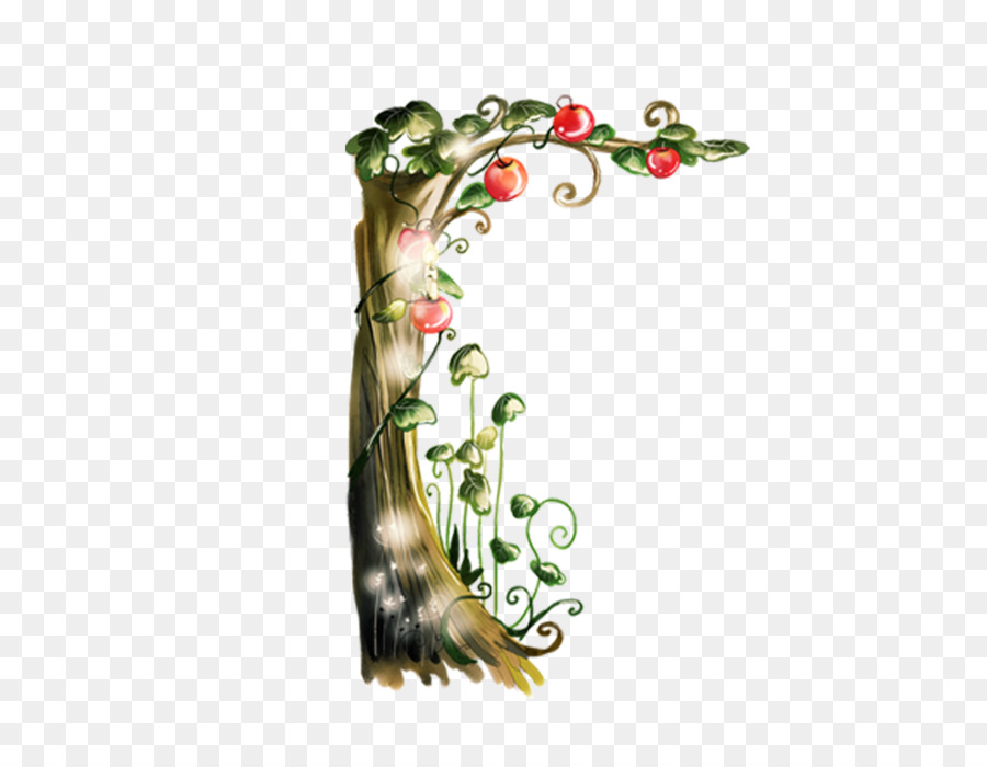 900x700 Watercolor Painting Decorative Arts - Apple Tree Watercolor