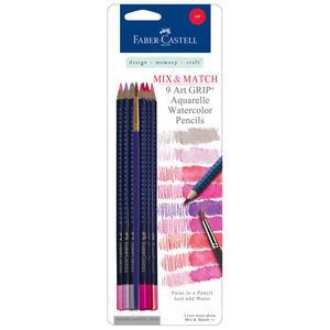 300x300 Faber Castell Art Grip Aquarelle Watercolor Pencils, Set Of 9, Red - Aquarelle Watercolor