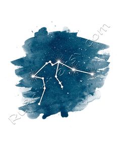 236x300 Constellation - Aquarius Watercolor