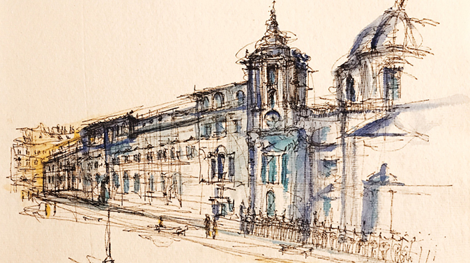 674x378 Rome Architectural Sketchbook - Architecture In Watercolor