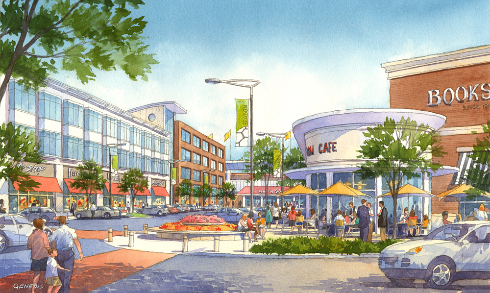 1000x598 Watercolor Renderings Amp Architectural Illustrations - Architecture In Watercolor