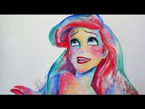 480x360 Ariel Watercolor - Ariel Watercolor Painting