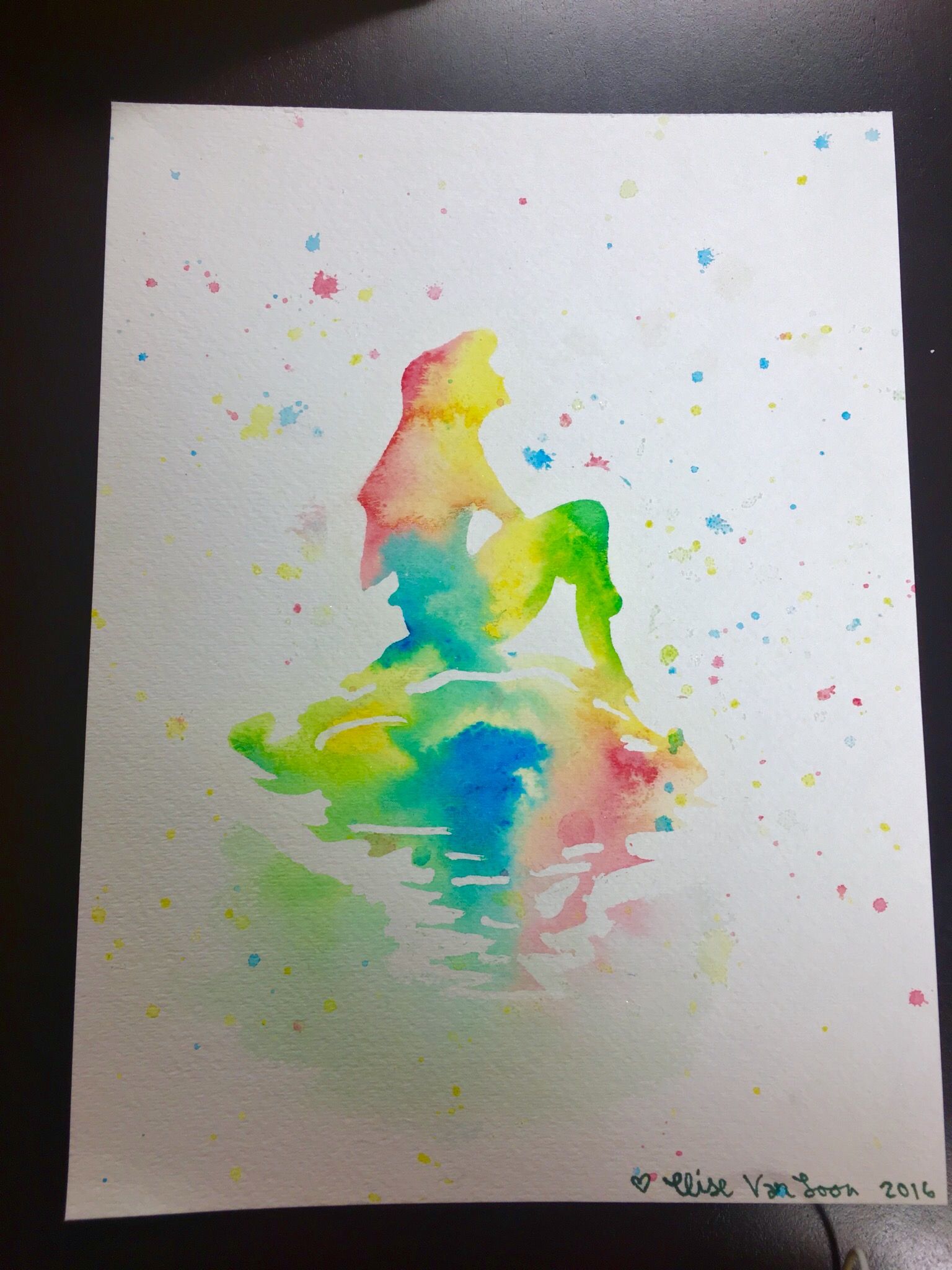 1536x2048 Disney Little Mermaid Ariel Watercolor Painting Myart - Ariel Watercolor Painting