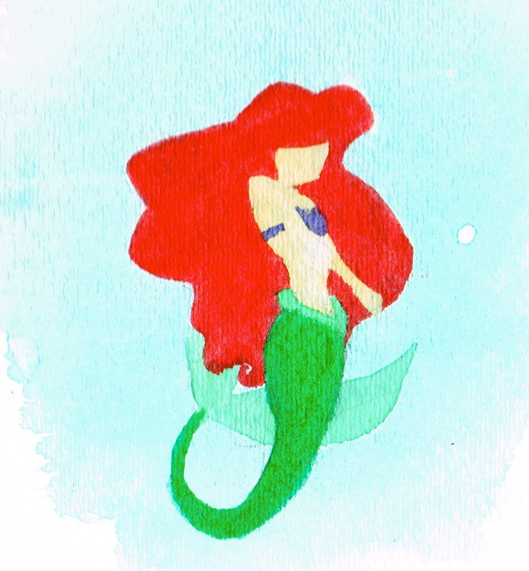 1067x1152 Ariel, Watercolor Paints - Ariel Watercolor Painting