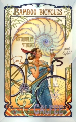 150x240 Art Nouveau Watercolor, Sharp Line Mona Caron - Art Nouveau Watercolor