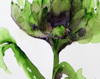 340x270 Artichoke Watercolor Etsy - Artichoke Watercolor