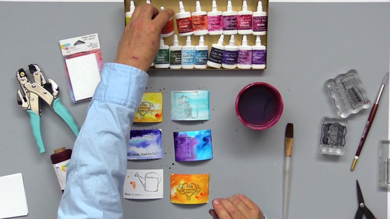 1280x720 How To Create Artist Trading Cards With Ken Oliver - Artist Trading Cards Watercolor
