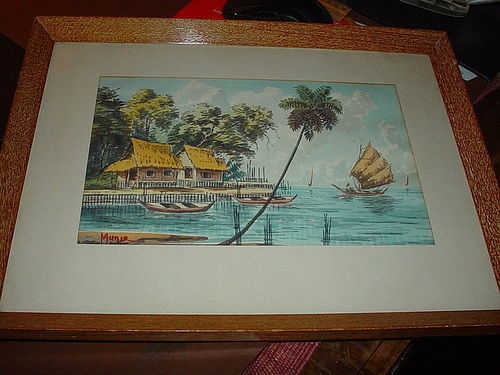 500x375 Southeast Asian Watercolor ~ Munir (Item - Asian Watercolor