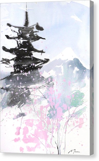 385x622 Asian Watercolor Canvas Prints - Asian Watercolor