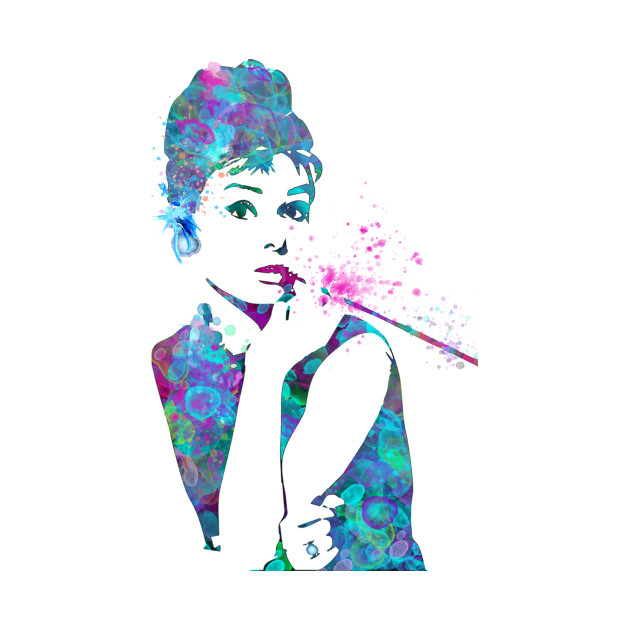 630x630 Audrey Hepburn Watercolor Pop Art - Audrey Hepburn Watercolor