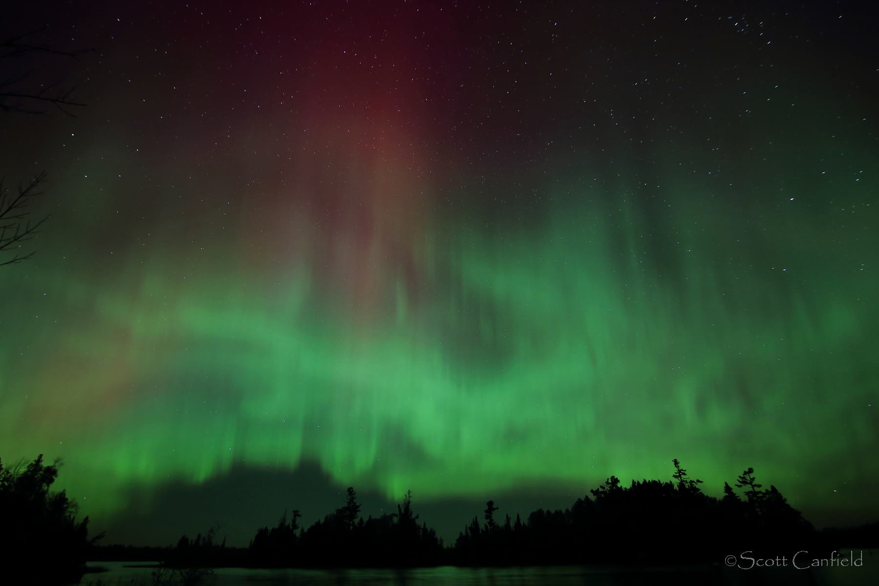 1800x1200 Columns Of Light A Still Life Watercolor - Aurora Borealis Watercolor