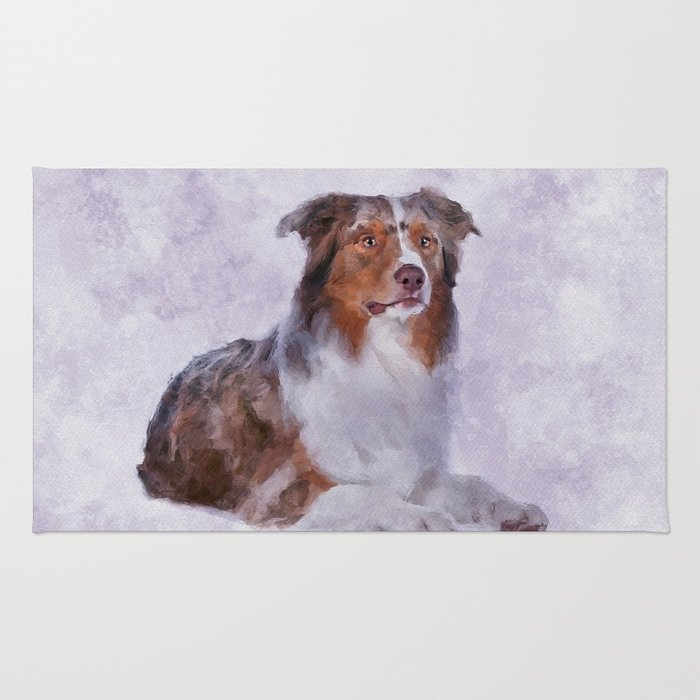 700x700 Australian Shepherd - Australian Shepherd Watercolor