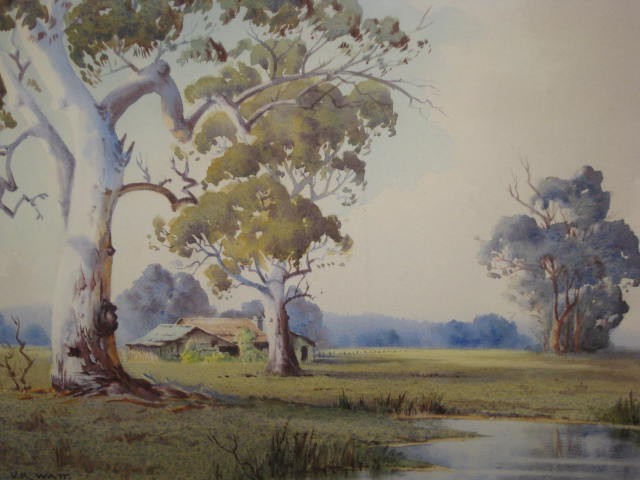 640x480 Victor Robert Watt - Australian Watercolour