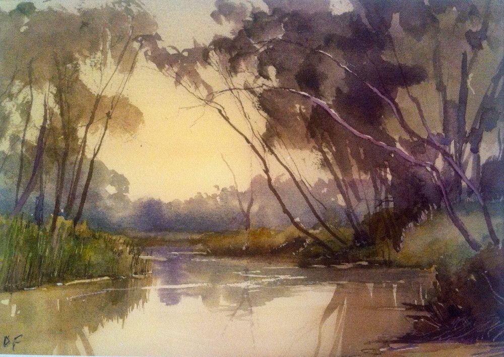 1000x710 Australian Landscapes In Pastel - Australian Watercolour