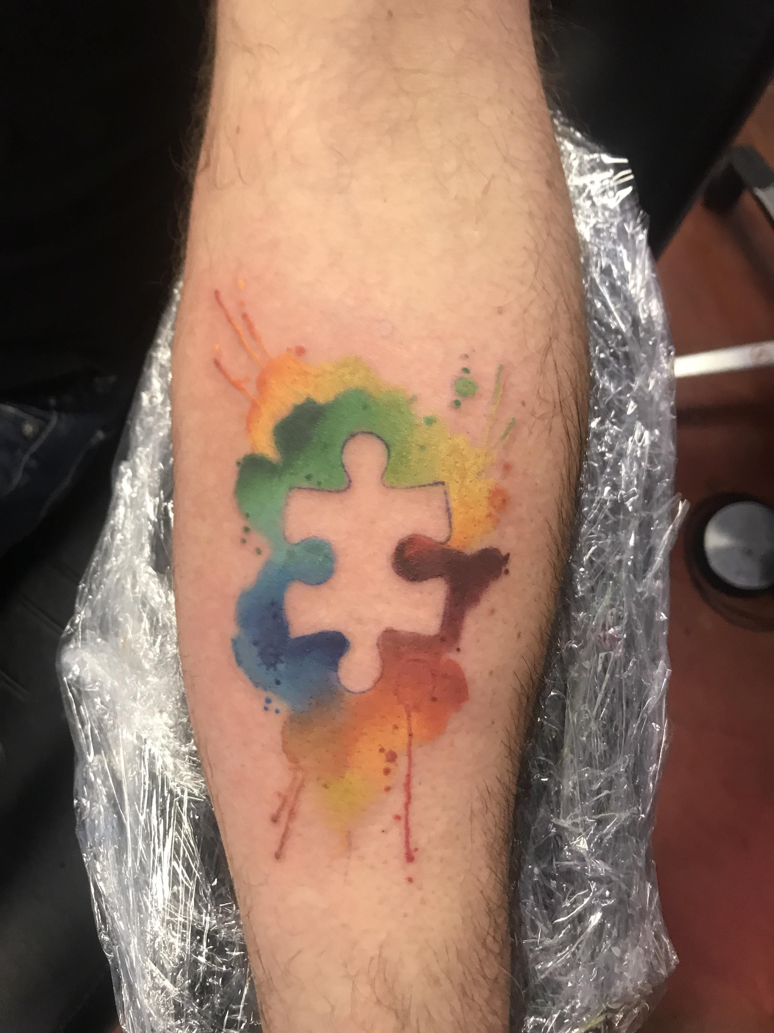 3024x4032 Watercolor Autism Tattoo By Keith Fieler - Autism Watercolor.