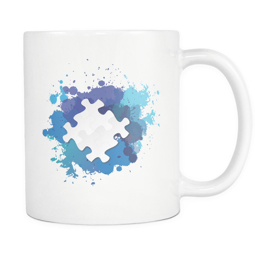 1024x1024 Autism Puzzle Watercolor Splash Gifthap - Autism Watercolor