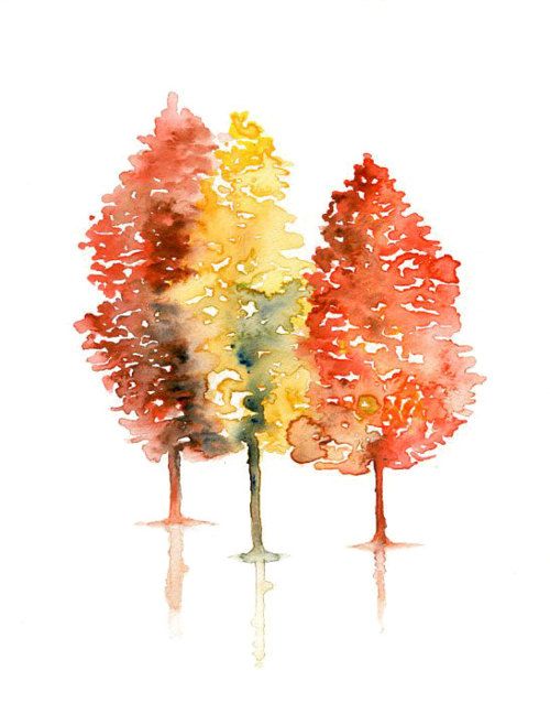 Autumn Tree Watercolor At Paintingvalley Com Explore Collection