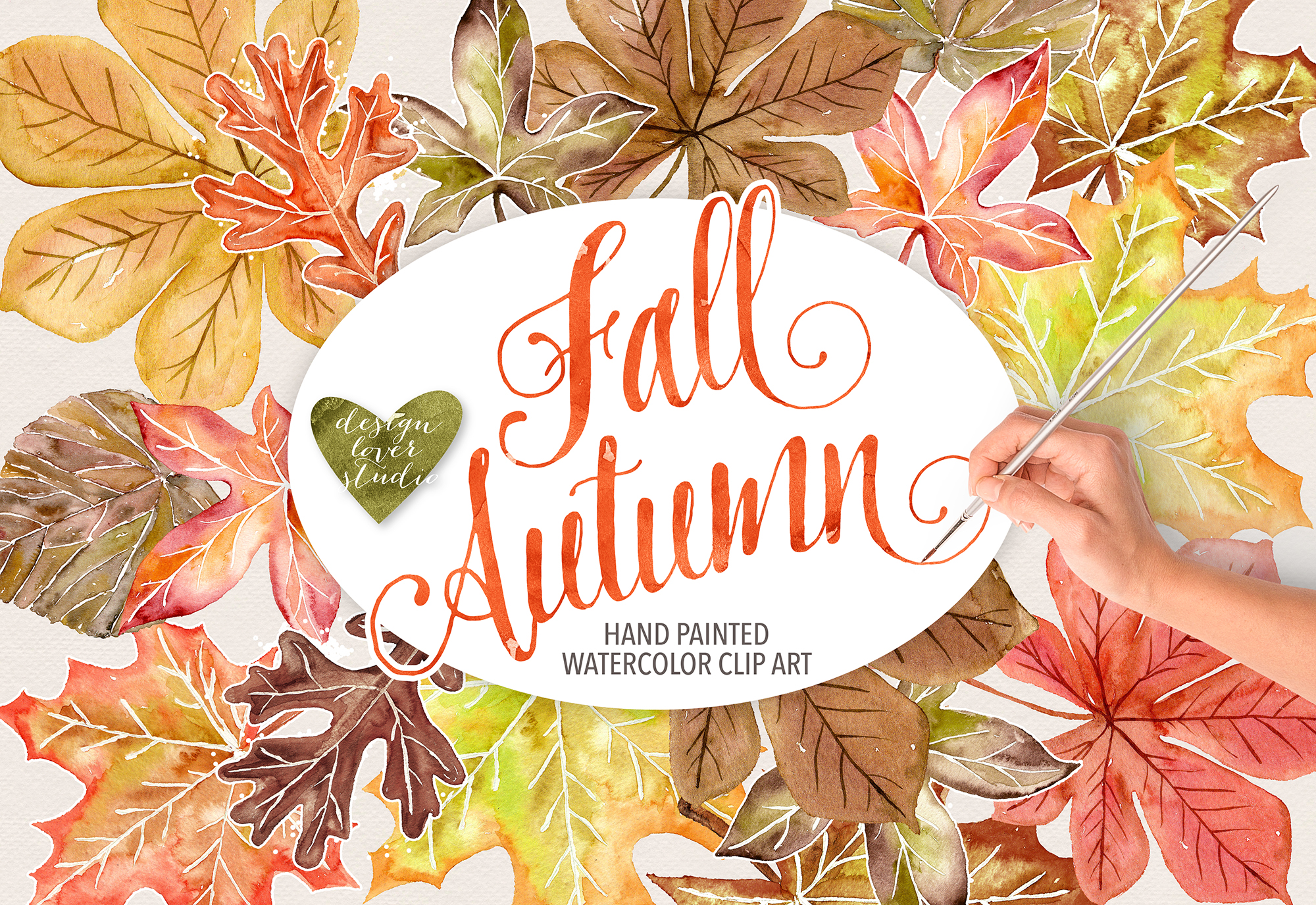 2000x1375 Watercolor Autumn Leaves Fall Clip Art - Autumn Watercolor