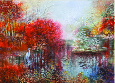 371x268 Free Demo Autumn Garden In Vivid Watercolor - Autumn Watercolor Paintings